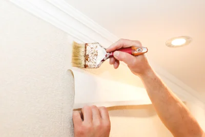 Pose de papier peint à Vier-Bordes — revêtements muraux et toiles de verre